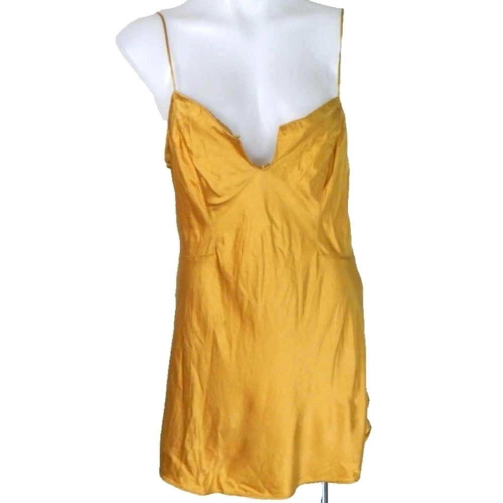Victoria's Secret Gold Silk Chemise